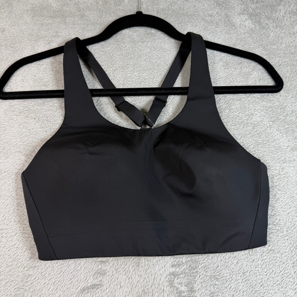 Athleta Advance Bra Women 34C Black High Impact Sports Bra 405744 NWT